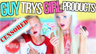GUYS TRYS GIRLS PRODUCTS!
