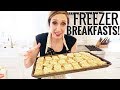 Make-ahead FREEZER breakfasts! French toast sticks, egg muffins, buttermilk syrup