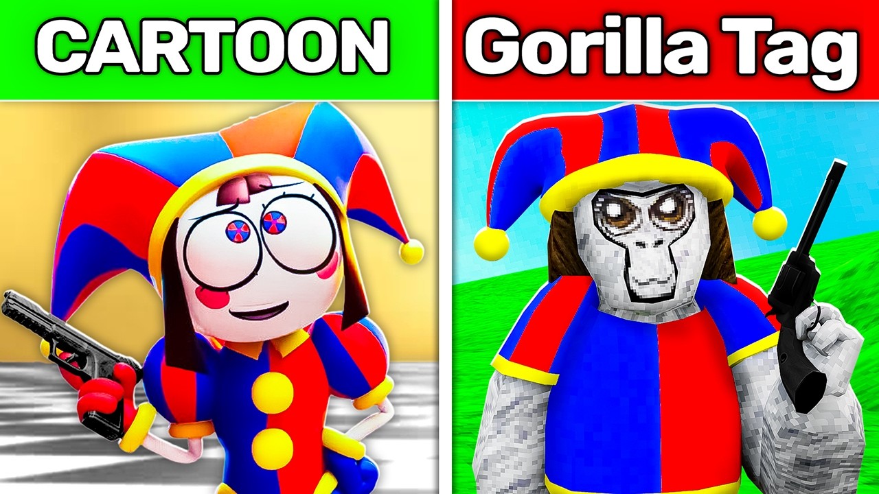 Turning Famous Cartoons Into Gorilla Tag!