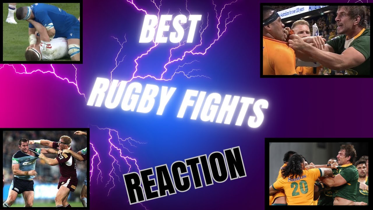 best rugby fights reaction - YouTube