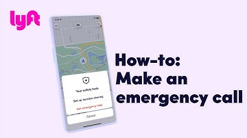 How-to: Make an emergency call | Tutorial | Learn with Lyft | #walkthrough #ui  #Lyft