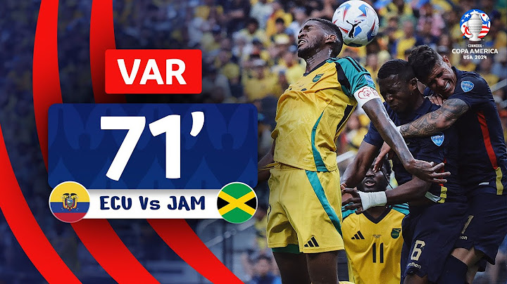 CONMEBOL Copa América | VAR Review - OFR - Handball - Penalty | ECUADOR - JAMAICA | Minute 71