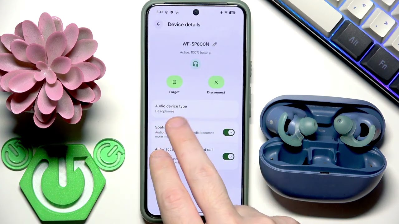 SONY WF-SP800N – How to Set Device Type on Android