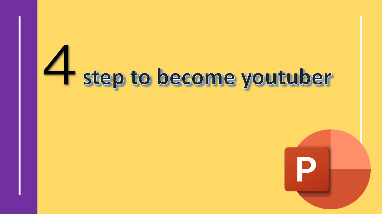 How to Create Power Point Presentation Template tutorial about youtube ...