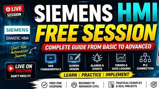 Siemens HMI Full Course Free | Basic to Advanced HMI Training Live| Learn Siemens HMI Step by Step