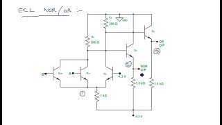ECL NOR / OR Gate | Circuit Diagram | Introduction PDC | Lec-108
