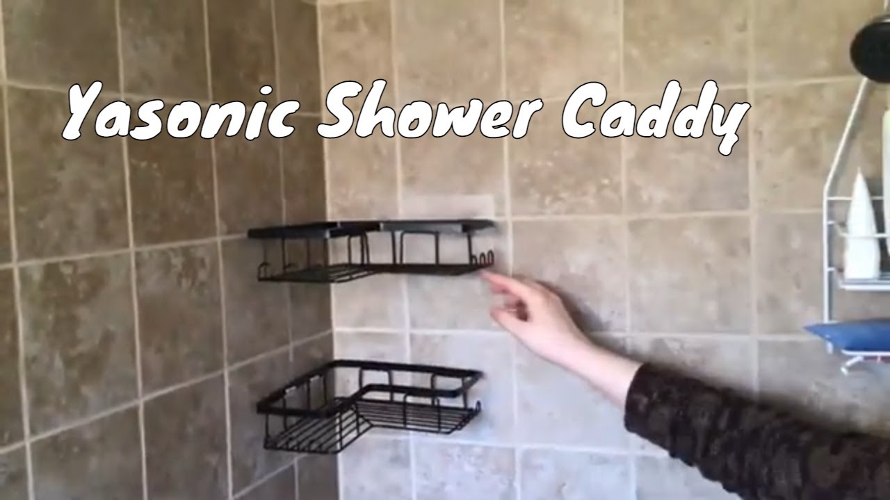 Bathroom Shower Organizer, YASONIC 2-Pack Strong Adhesive Caddy