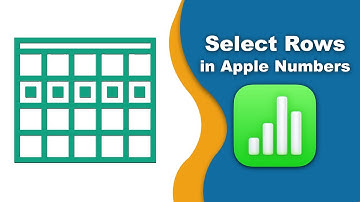 How to select rows in Apple Numbers (Spreadsheet) on Mac