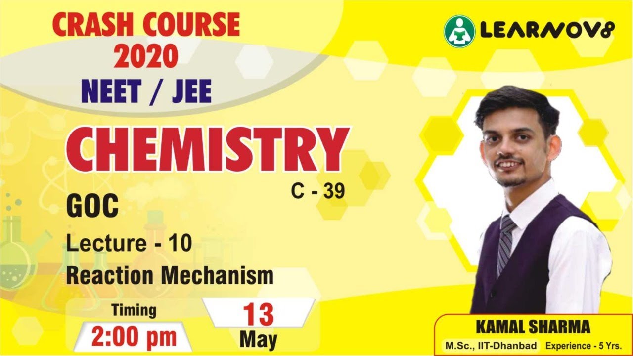 Learnov8 Crash Course 2020 JEE/NEET Chemistry at 2:00 pm