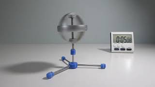 DRILL POWER Gyroscope on Rotating Base Rises in 2:20. Sleeps to 7:24 Falls at 9:19. 45 Degrees Angle