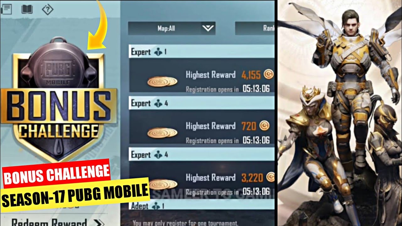 🔥HOW TO UNLOCK BONUS CHALLENGE IN SEASON-17 PUBG MOBILE!