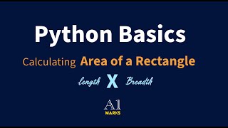 common #school test question - calculate area with Python