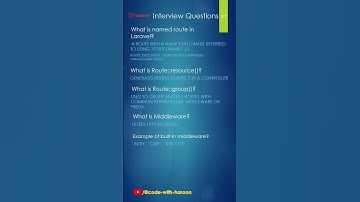 Interview Questions of Laravel part 7 #short #route  #middleware