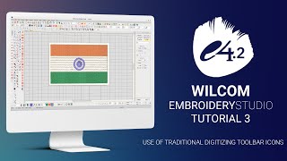 Wilcom EmbroideryStudio tutorial 3 use of traditional toolbar
