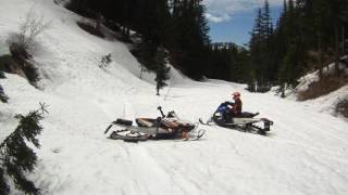 Point and jump, how not to snowmobile, or bail like a pro.