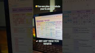 🗓️Monthly Planner 2026 | With this automated calendar you can plan the whole year in minutes #shorts