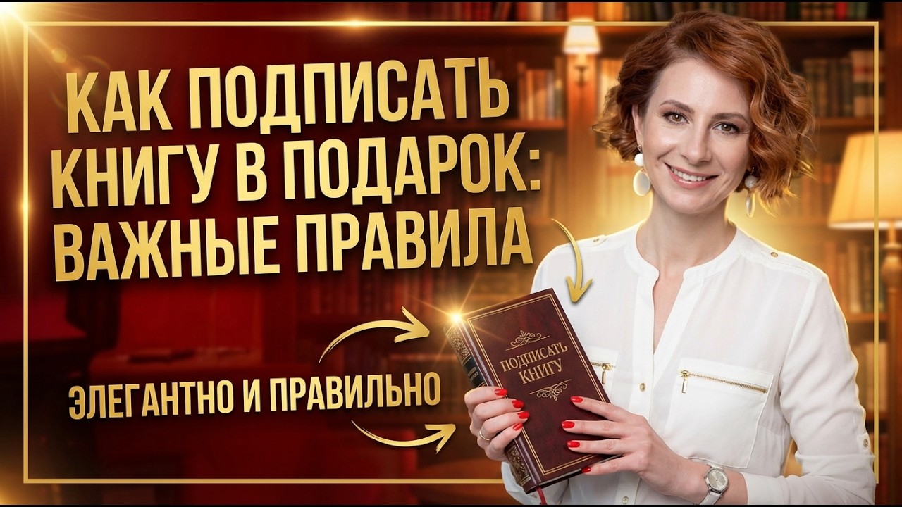 Как подписать книгу в подарок: краткий гид от эксперта по этикету