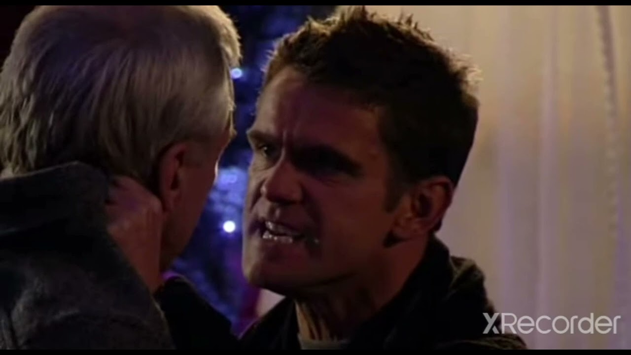 EastEnders: Jack Branning vs Archie Mitchell (25th December 2009) - YouTube