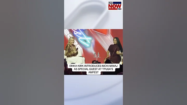 Erika Kirk welcomed rapper Nicki Minaj as the surprise guest at TPUSA’s AmericaFest Sunday. #news