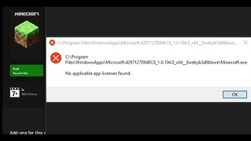 Fix Minecraft Launcher Error No Applicable App Licenses Found On PC