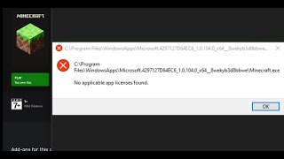Fix Minecraft Launcher Error No Applicable App Licenses Found On PC screenshot 5