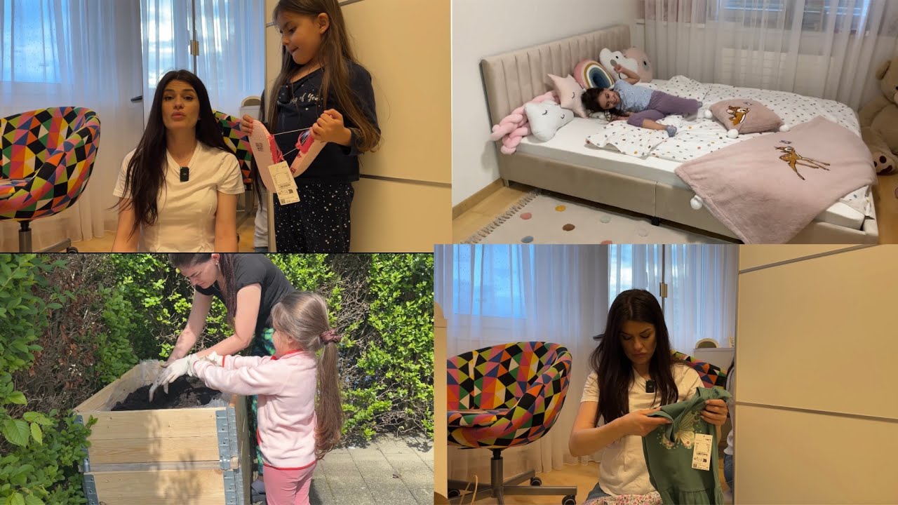 Vlog | Stigao Dein krevet-sredjujemo sobicu☺️ /Posadili smo jagodice /Mini-haul