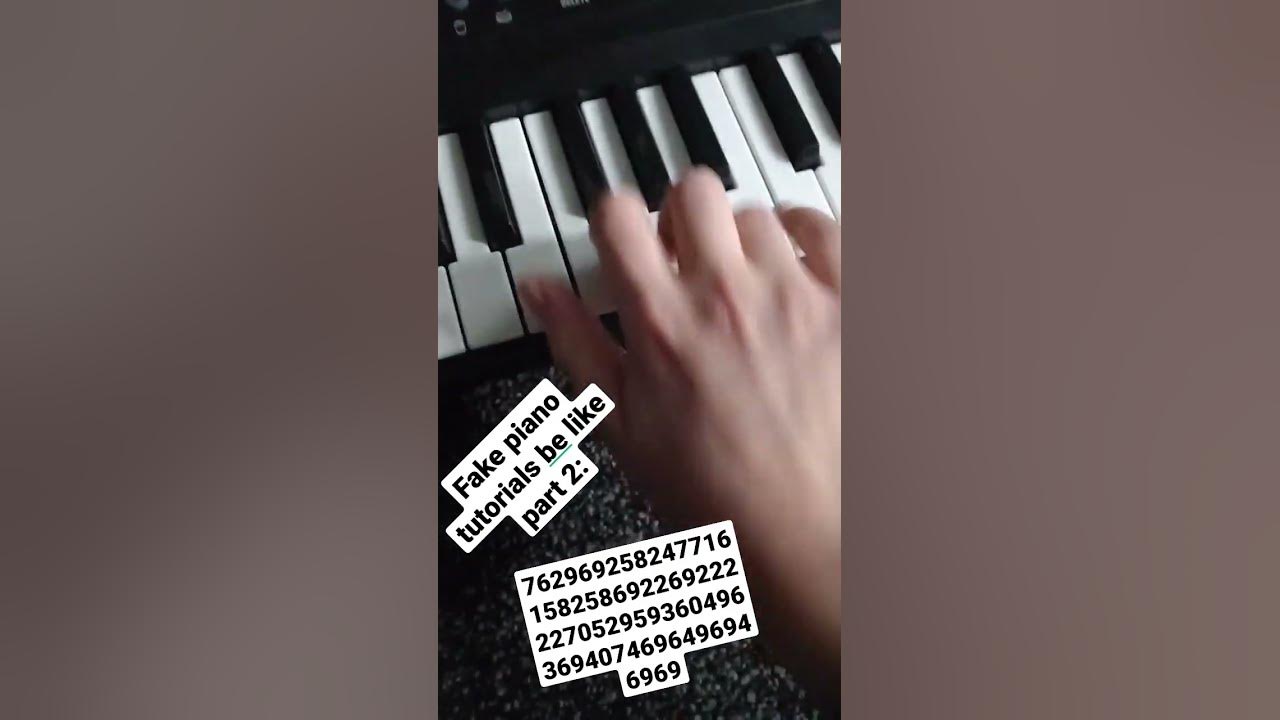 Fake piano tutorials be like Part 2 #piano #rushe - YouTube