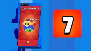 7 12 Tane Ücretsi̇z Mega Kutu Açtik Brawl Stars Kutu Açilimi