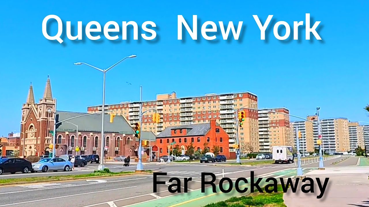 4K A BEAUTIFUL DAY WALKING IN FAR ROCKAWAY BEACH QNS NY  APRIL 2025