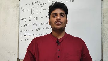 Csir net Question - Solutions on System of Linear Autonomous Systems | Part 2| By Parveen Kumar