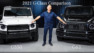 2021 G 550 Compared to The 2021 AMG® G 63 from Mercedes-Benz of Scottsdale