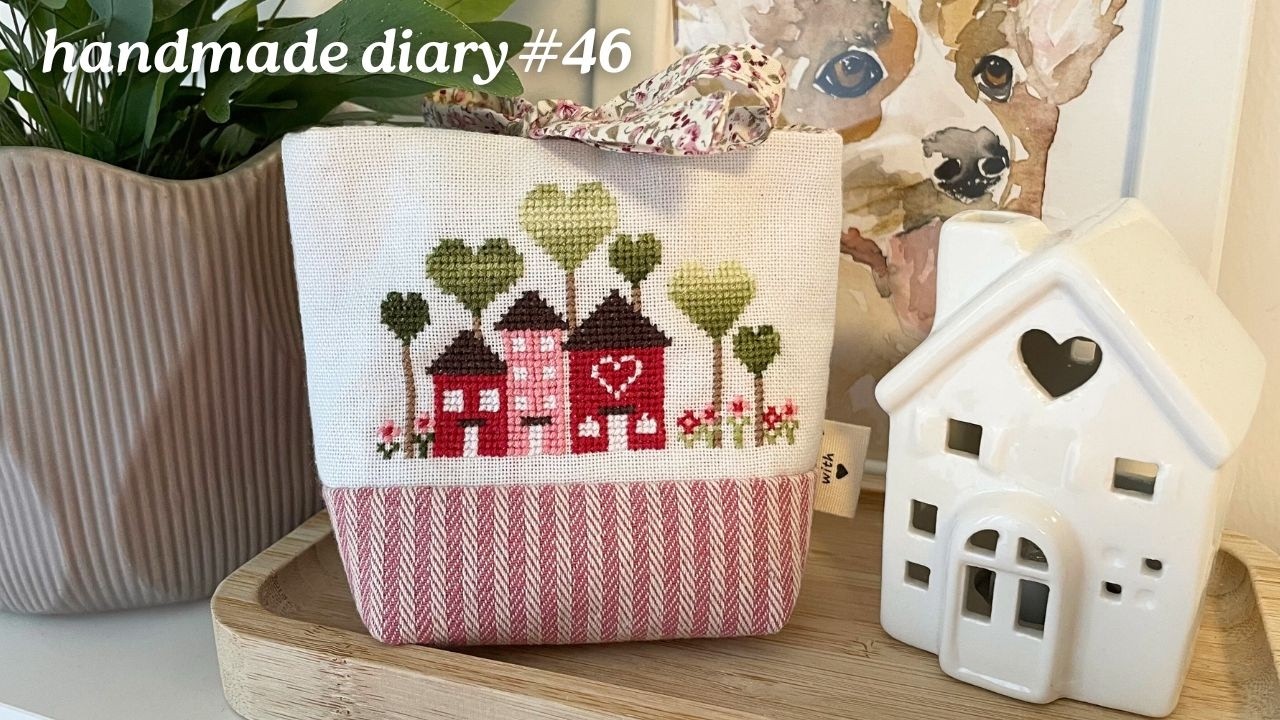 How to finish a cross stitch into a pouch. How to sew a small bag without a zipper sewing tutorial.