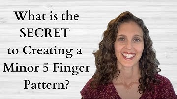 Creating Minor 5 Finger Patterns -Fundamentals of Piano Theory -Prep Level -Elementary Track-Unit 8b
