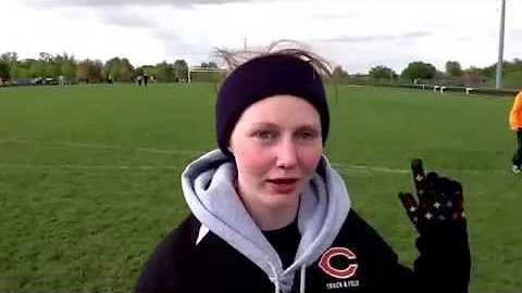 Sarah Steffen of Carroll Track at Districts