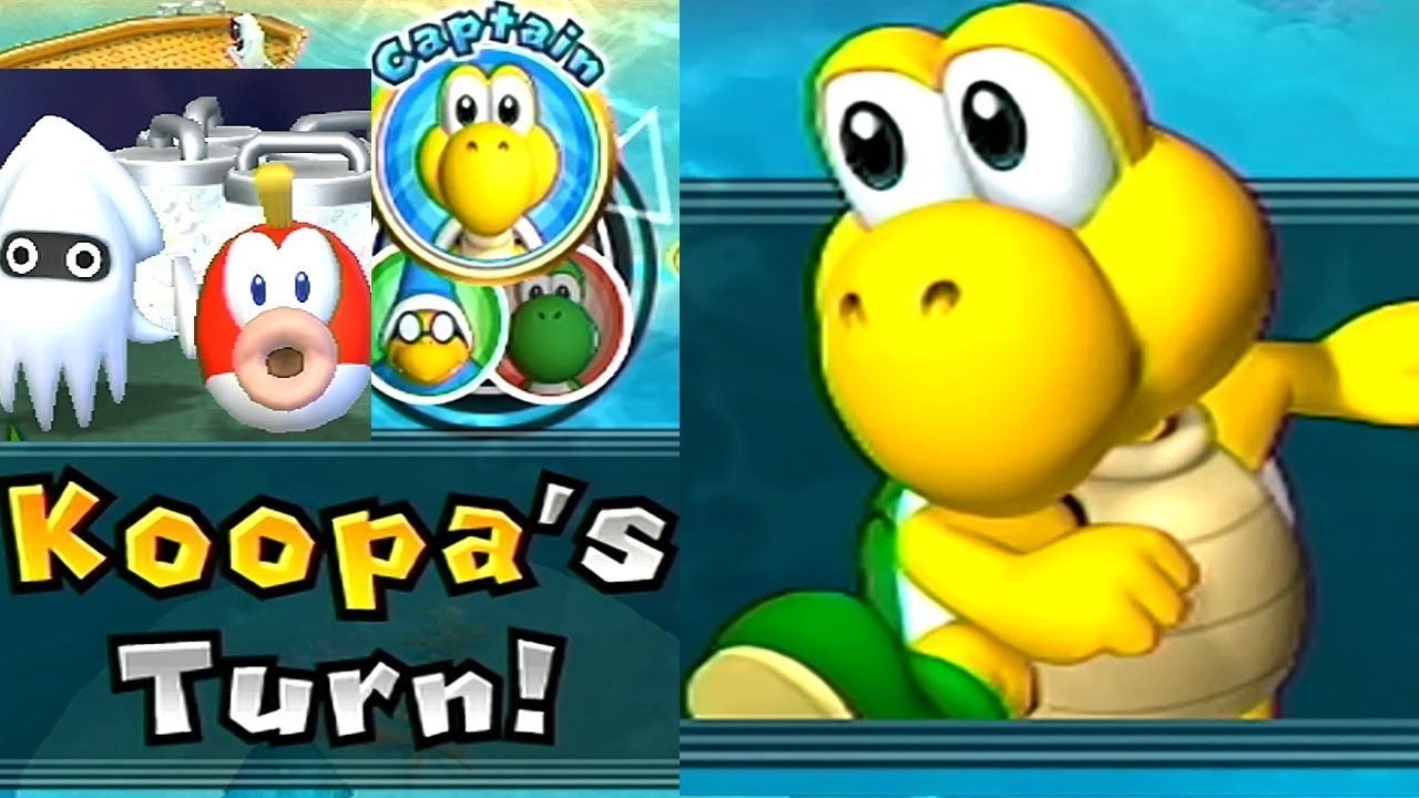 Mario Party 9◆Solo Mode #140 Koopa◆Blooper Beach