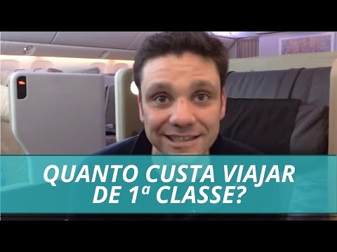 Vídeo: Quanto custa uma passagem aérea de primeira classe?