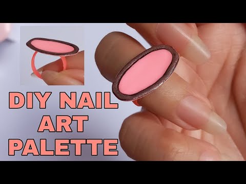 How to Make Nail Art Palette at Home 2022 - Easy DIY Nail art Palette 