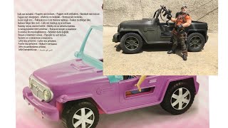 Transforming a Barbie Jeep into a GI Joe mean machine