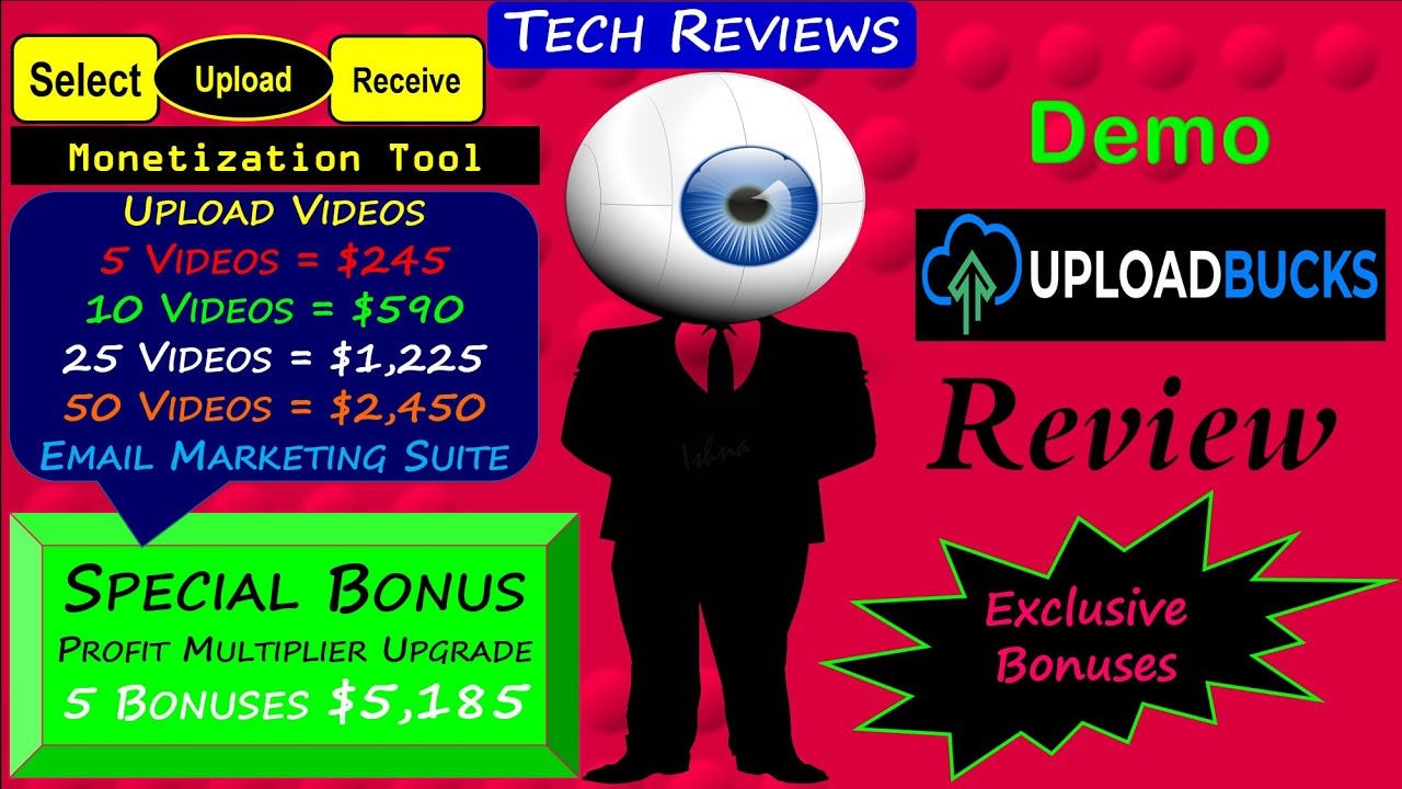 UploadBucks Review, Bonuses, Demo: YouTube Algorithm Pays $59 Every Time for Uploading Videos