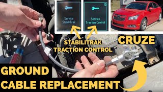 Cruze Negative Ground Cable Replacement - Radio Turning OFF Fix - Stabilitrak - Traction Control