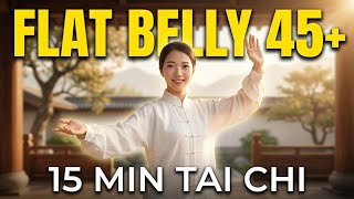 Burn Belly Fat After 45 | 15-Min Easy Tai Chi (No Jump)