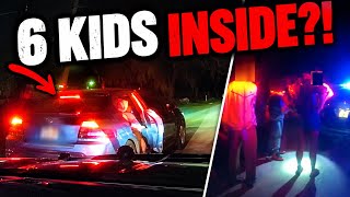 19-year-old flees police with 6 kidnapped kids 