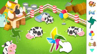Little Panda's Farm | Feeding Cows | Gameplay Video | BabyBus Games screenshot 3