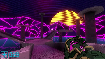 Godot 3D Doom-like online multiplayer Synthwave FPS