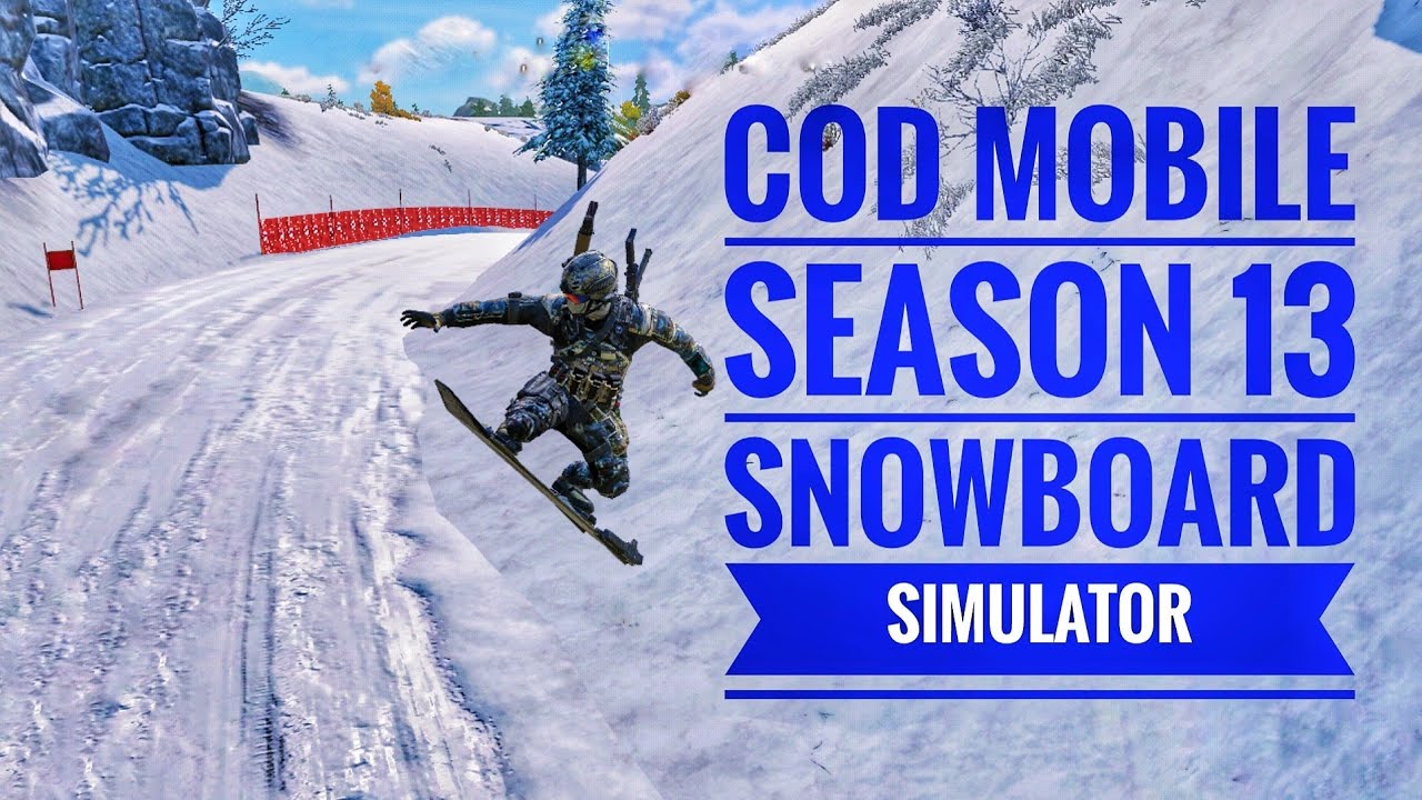 COD Mobile Season 13 Beta - Battle Royale But I Only Care About  Snowboarding | New Feature!