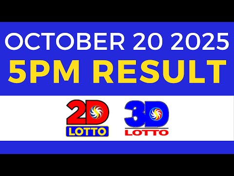 Lotto Result Today 5pm PCSO October 20 2025