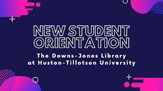 New Student Orientation: Research 101