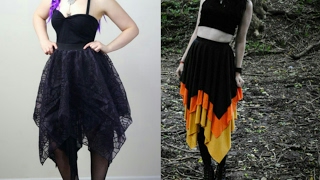 Hanky/Rumal cut long skirt drafting, cutting and stitching