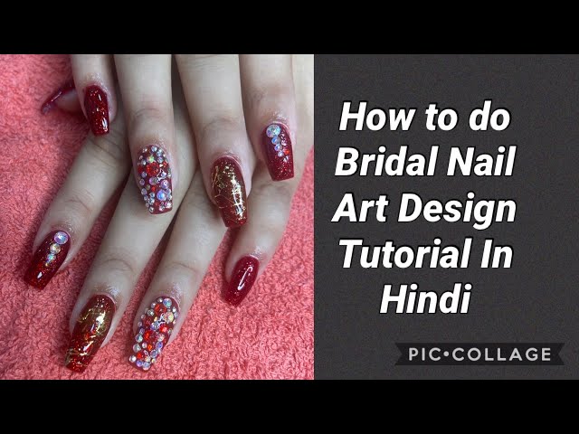 Pin by shruti💫 on photography _mehandi _ nails | Bridal nails designs, Nail  art jewelry, Bridal nail art