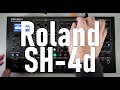 Roland SH-4d：基本機能・VISUAL ARPEGGIO・D-MOTIONの説明